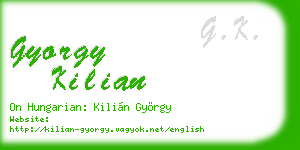 gyorgy kilian business card